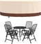 vidaXL - Tuinmeubelhoes - rond - 600D - Ø - 244x71 - cm - oxford - beige