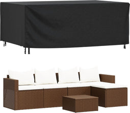 vidaXL - Tuinmeubelhoes - waterdicht - 420D - 240x140x90 - cm - zwart