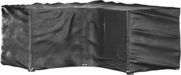 vidaXL - Tuinmeubelhoezen - met - 16 - oogjes - L-vormig - 215x215x90 - cm