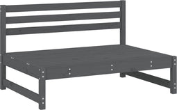 vidaXL - Tuinmiddenbank - 120x80 - cm - massief - grenenhout - grijs