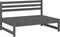 vidaXL - Tuinmiddenbank - 120x80 - cm - massief - grenenhout - grijs