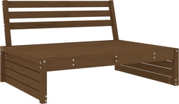 vidaXL - Tuinmiddenbank - 120x80 - cm - massief - grenenhout - honingbruin