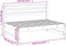 vidaXL - Tuinmiddenbank - 120x80 - cm - massief - grenenhout - zwart