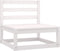 vidaXL - Tuinmiddenbank - massief - grenenhout - wit