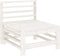 vidaXL - Tuinmiddenbank - massief - grenenhout - wit
