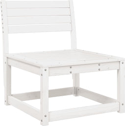 vidaXL - Tuinmiddenbank - massief - grenenhout - wit