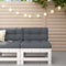 vidaXL - Tuinmiddenbank - massief - grenenhout - wit