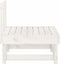 vidaXL - Tuinmiddenbank - massief - grenenhout - wit