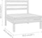 vidaXL - Tuinmiddenbank - massief - grenenhout - wit