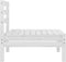 vidaXL - Tuinmiddenbank - massief - grenenhout - wit