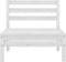 vidaXL - Tuinmiddenbank - massief - grenenhout - wit