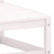 vidaXL - Tuinmiddenbank - massief - grenenhout - wit