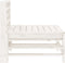 vidaXL - Tuinmiddenbank - massief - grenenhout - wit