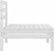 vidaXL - Tuinmiddenbank - massief - grenenhout - wit