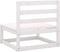 vidaXL - Tuinmiddenbank - massief - grenenhout - wit
