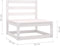 vidaXL - Tuinmiddenbank - massief - grenenhout - wit