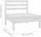 vidaXL - Tuinmiddenbank - massief - grenenhout - wit