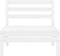 vidaXL - Tuinmiddenbank - massief - grenenhout - wit