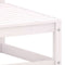 vidaXL - Tuinmiddenbank - met - antracietkleurige - kussens - grenenhout - wit