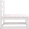 vidaXL - Tuinmiddenbank - met - antracietkleurige - kussens - grenenhout - wit