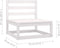vidaXL - Tuinmiddenbank - met - antracietkleurige - kussens - grenenhout - wit