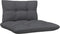 vidaXL - Tuinmiddenbank - met - antracietkleurige - kussens - grenenhout - grijs