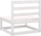 vidaXL - Tuinmiddenbank - met - antracietkleurige - kussens - grenenhout - wit