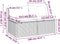 vidaXL - Tuinmiddenbank - met - kussens - 2 - st - poly - rattan - grijs