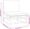 vidaXL - Tuinmiddenbank - met - kussens - bamboe - taupe