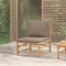 vidaXL - Tuinmiddenbank - met - kussens - bamboe - taupe