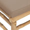 vidaXL - Tuinmiddenbank - met - kussens - bamboe - taupe