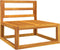 vidaXL - Tuinmiddenbank - met - kussens - massief - acaciahout - taupe