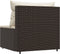 vidaXL - Tuinmiddenbank - met - kussens - poly - rattan - bruin