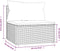 vidaXL - Tuinmiddenbank - met - kussens - poly - rattan - grijs