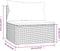 vidaXL - Tuinmiddenbank - met - kussens - poly - rattan - zwart