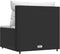 vidaXL - Tuinmiddenbank - met - kussens - poly - rattan - zwart