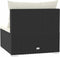 vidaXL - Tuinmiddenbank - met - kussens - poly - rattan - zwart