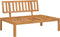 vidaXL - Tuinmiddenbank - pallet - massief - acaciahout