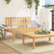 vidaXL - Tuinmiddenbank - pallet - massief - acaciahout