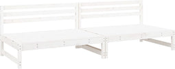 vidaXL - Tuinmiddenbanken - 2 - st - 120x80 - cm - massief - grenenhout - wit