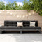 vidaXL - Tuinmiddenbanken - 2 - st - 120x80 - cm - massief - grenenhout - grijs