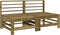vidaXL - Tuinmiddenbanken - 2 - st - geïmpregneerd - grenenhout