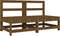 vidaXL - Tuinmiddenbanken - 2 - st - massief - grenenhout - honingbruin