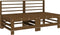 vidaXL - Tuinmiddenbanken - 2 - st - massief - grenenhout - honingbruin