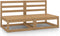 vidaXL - Tuinmiddenbanken - 2 - st - massief - grenenhout - honingbruin