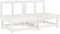 vidaXL - Tuinmiddenbanken - 2 - st - massief - grenenhout - wit