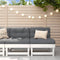 vidaXL - Tuinmiddenbanken - 2 - st - massief - grenenhout - wit