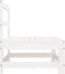 vidaXL - Tuinmiddenbanken - 2 - st - massief - grenenhout - wit