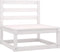 vidaXL - Tuinmiddenbanken - 2 - st - massief - grenenhout - wit