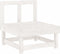 vidaXL - Tuinmiddenbanken - 2 - st - massief - grenenhout - wit